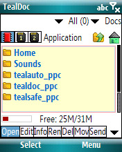 Screenshot1- TealDoc for Windows Mobile