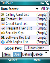 Screenshot1- TealSafe for Windows Mobile