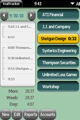Screenshot1- TealTracker for WebOS/Android